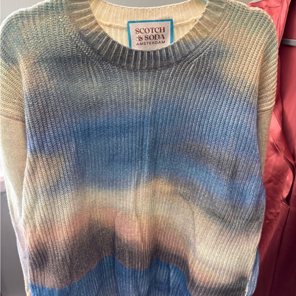 Scotch & Soda Cream and Tan Knit Sweater